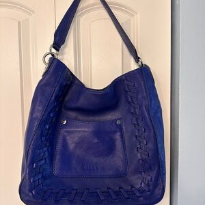 Blue leather Milly satchel